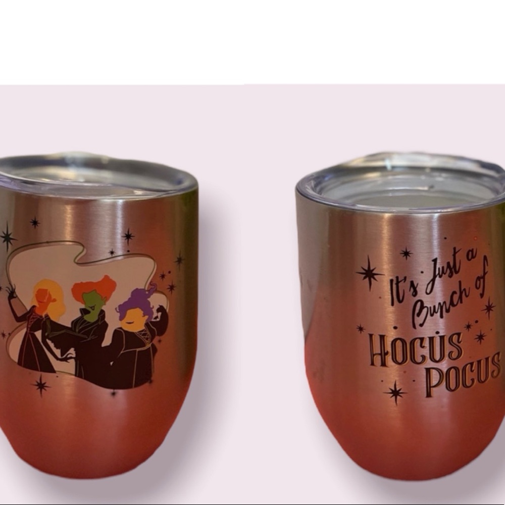 NEW Disney Hocus Pocus Wine Tumbler with Lid